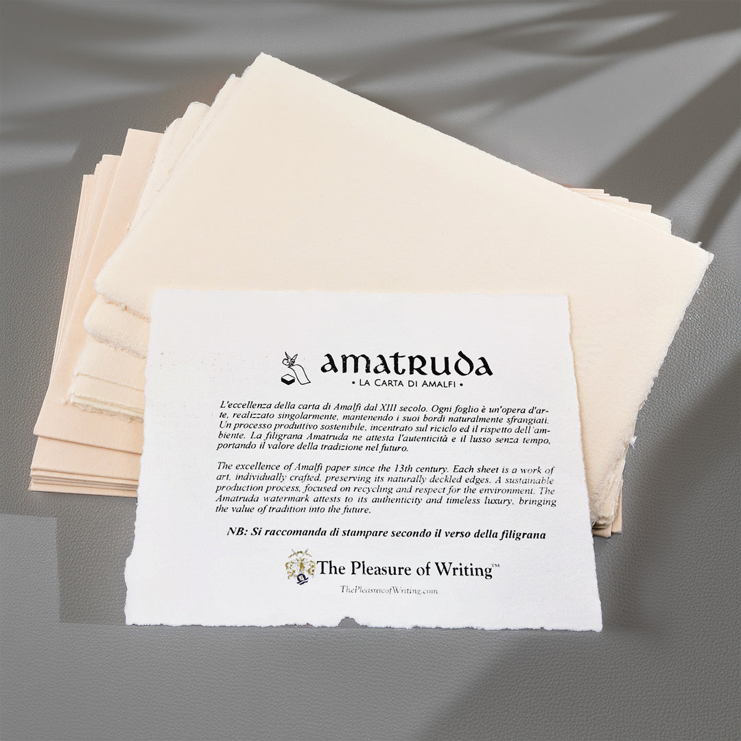 Amalfi Paper Flat Note Card and Envelope Set (10ct.) | AMATRUDA ITALY