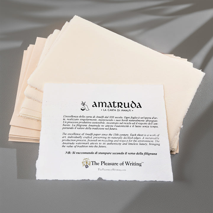 Amalfi Paper Flat Note Card and Envelope Set (10ct.) | AMATRUDA ITALY