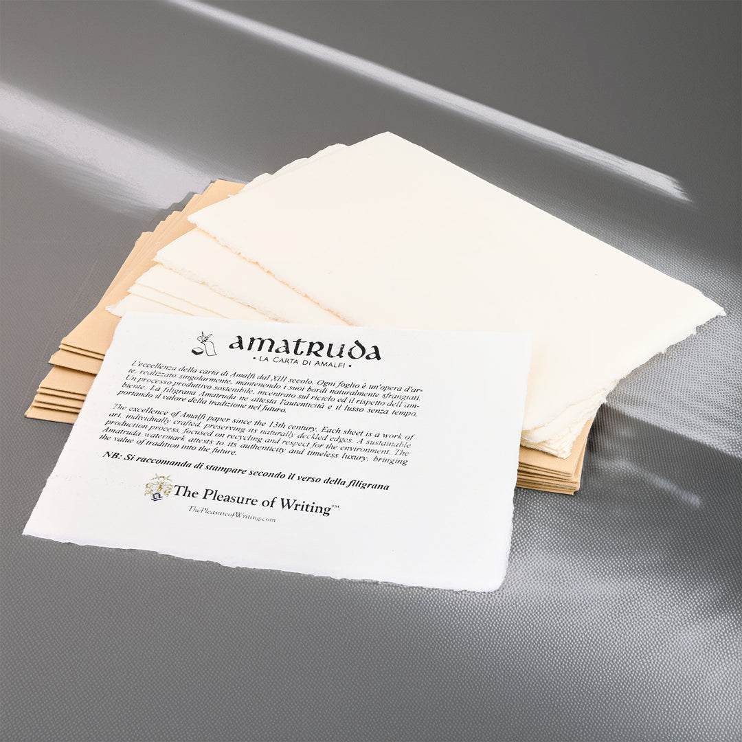 Amalfi Paper Flat Note Card and Envelope Set (10ct.) | AMATRUDA ITALY