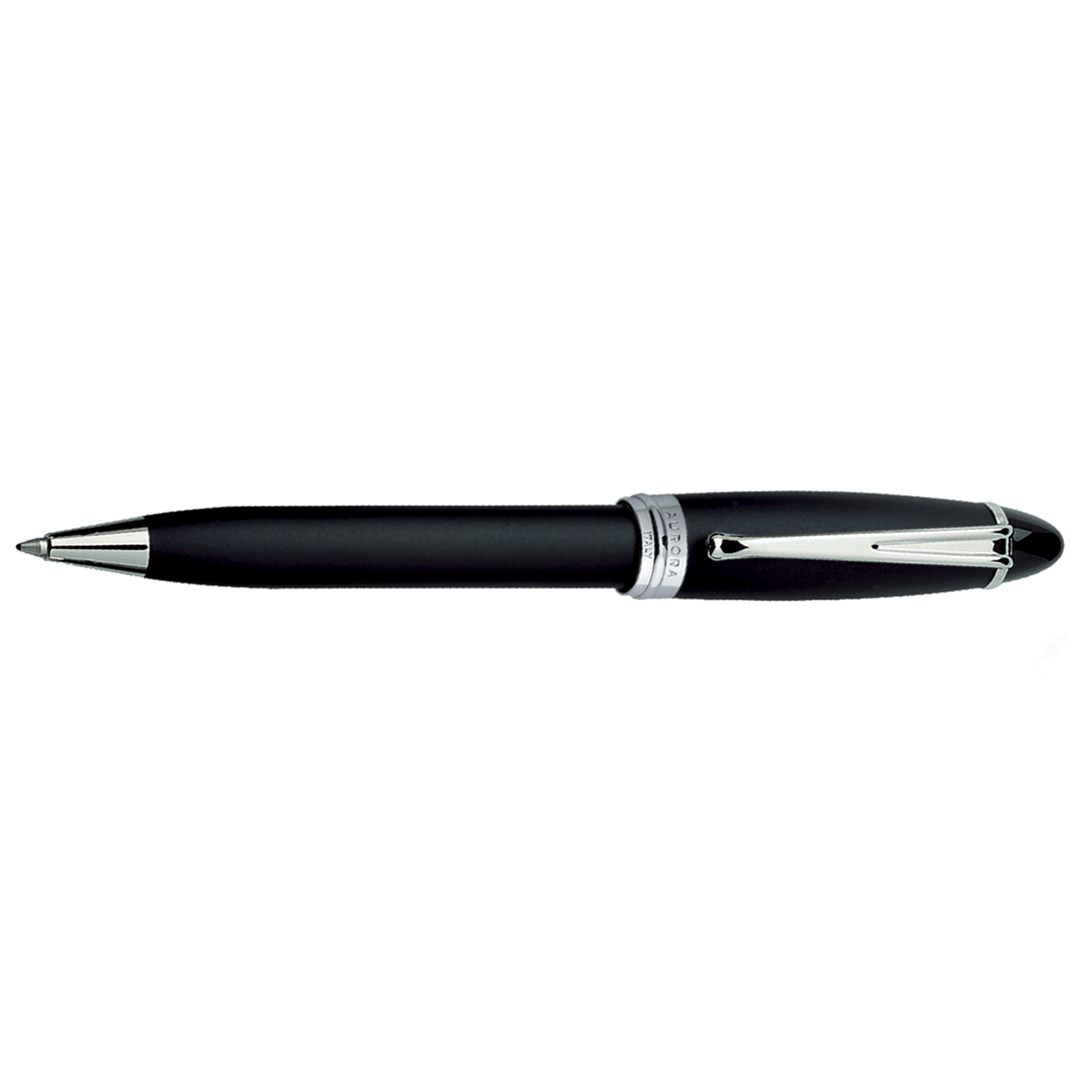 Aurora Ipsilon Satin Black &amp; Chrome - Ballpoint