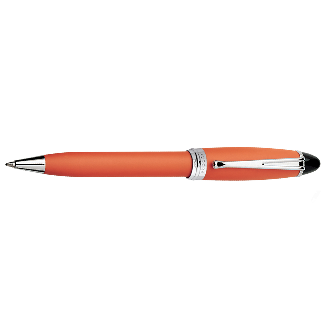 Aurora Ipsilon Satin Orange &amp; Chrome - Ballpoint