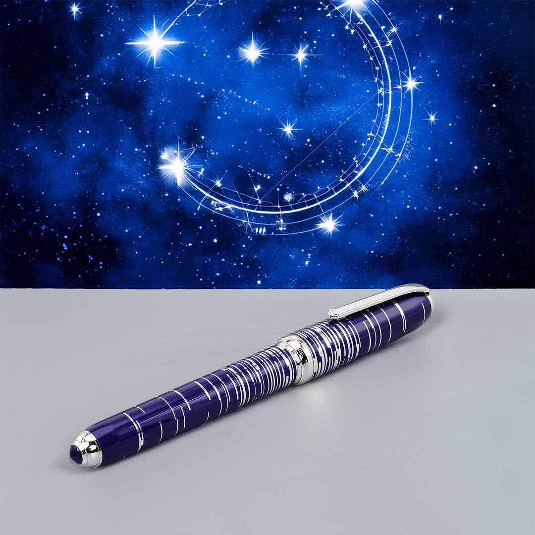Cartier Constellation Blue Lacquer Fountain Pen