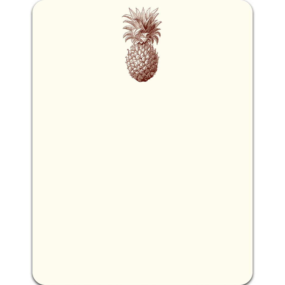 Alexa Pulitzer Pineapple Flat Note Card with Plain Envelope