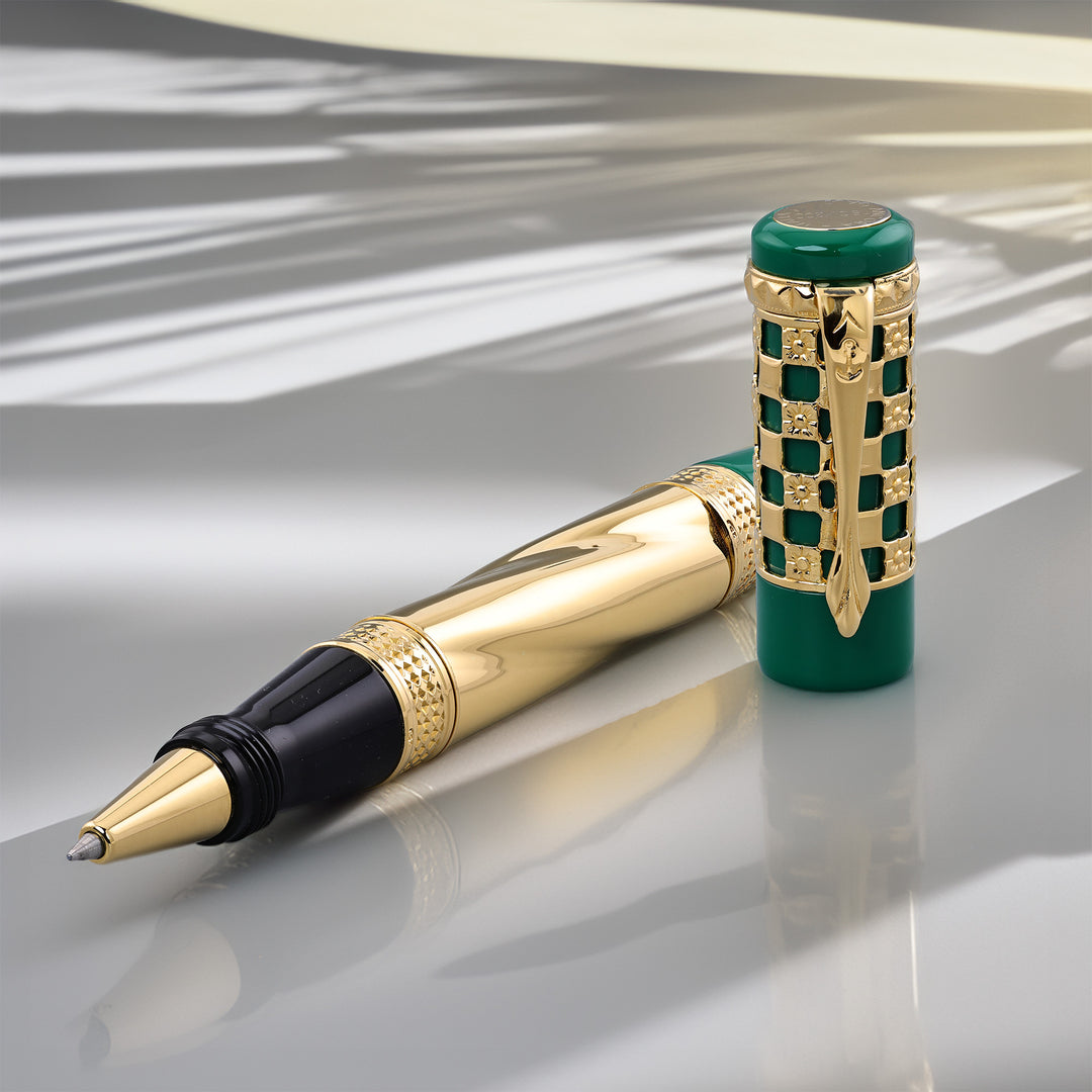 Ancora Antoni Gaudí Verde Vermeil Limited Rollerball Pen