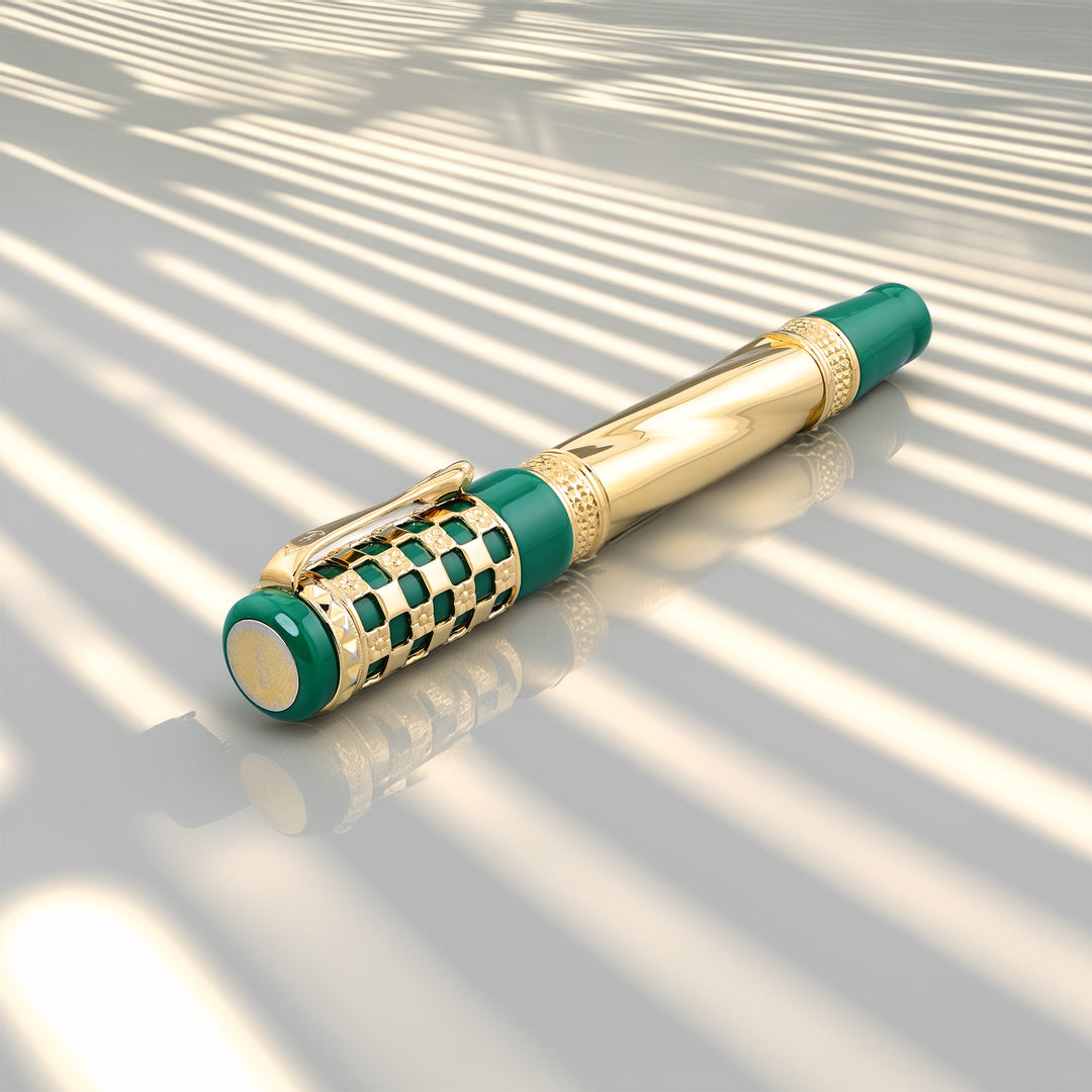 Ancora Antoni Gaudí Verde Vermeil Limited Rollerball Pen