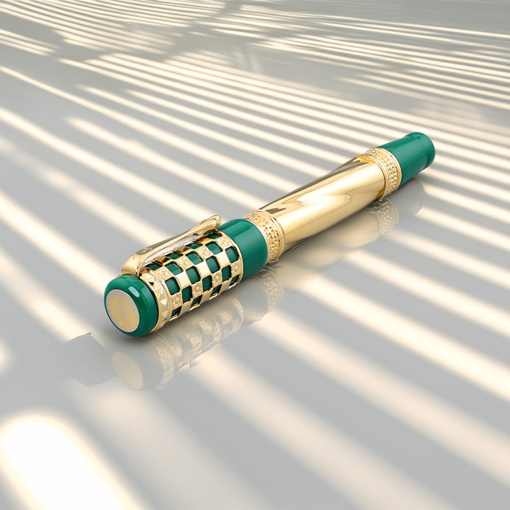 Ancora Antoni Gaudí Verde Vermeil Limited Rollerball Pen