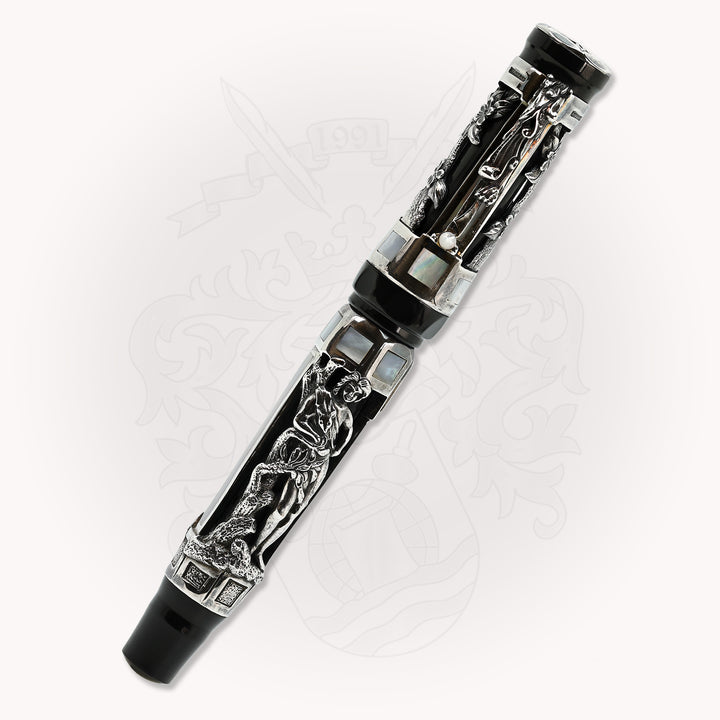 Montegrappa Limited Edition Aphrodite Fountain Pen in Sterling Silver