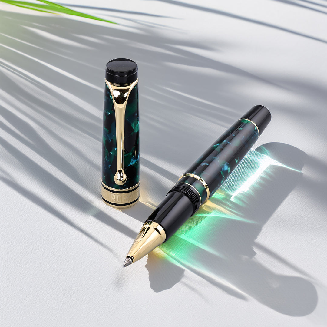 Aurora Optima Auroloide Green Rollerball Pen