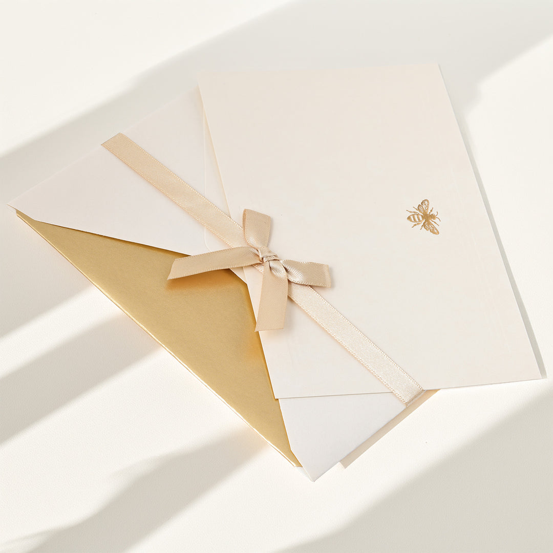 Bee Flat Notecards (10ct.) | Rossi 1931 Italian Stationery