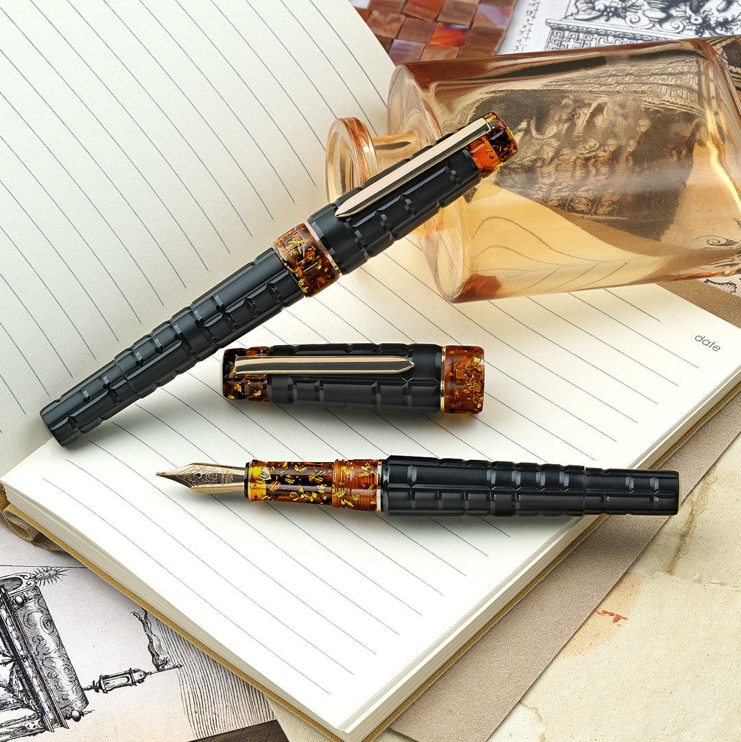 BENU Black Amber Tessera Fountain Pen