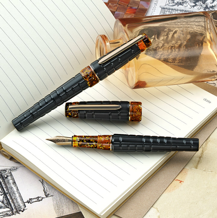 BENU Black Amber Tessera Fountain Pen