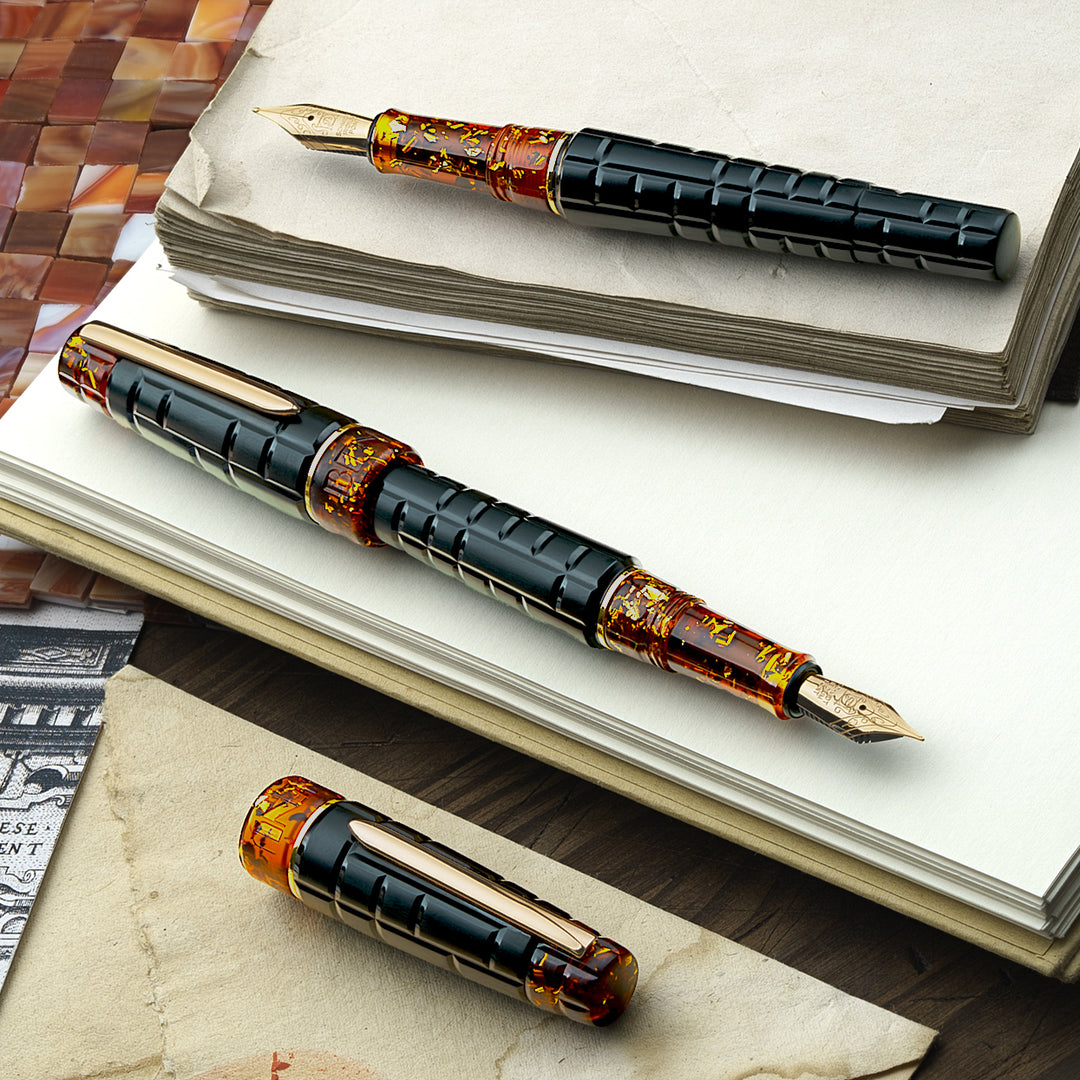 BENU Black Amber Tessera Fountain Pen