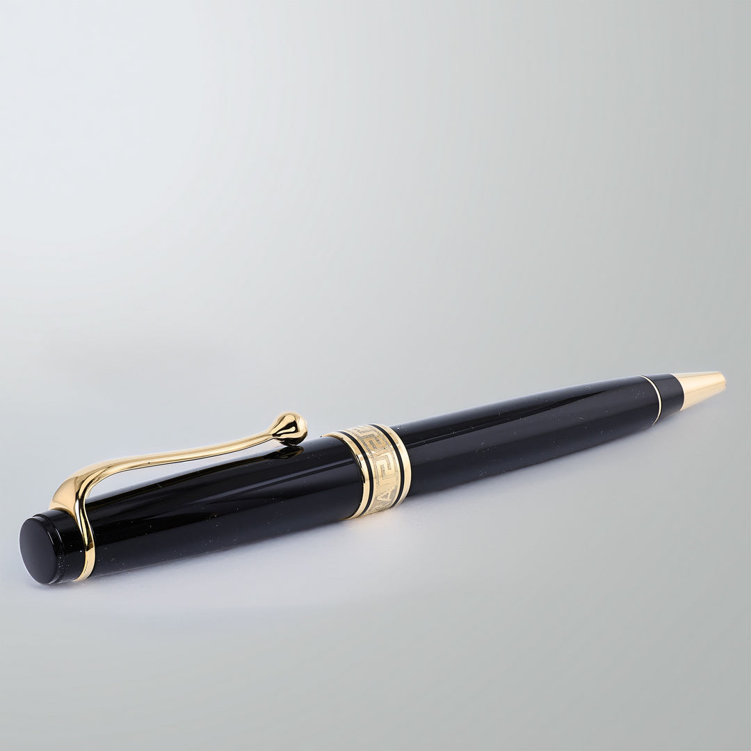 Aurora Optima Black With Gold Trim Ballpoint