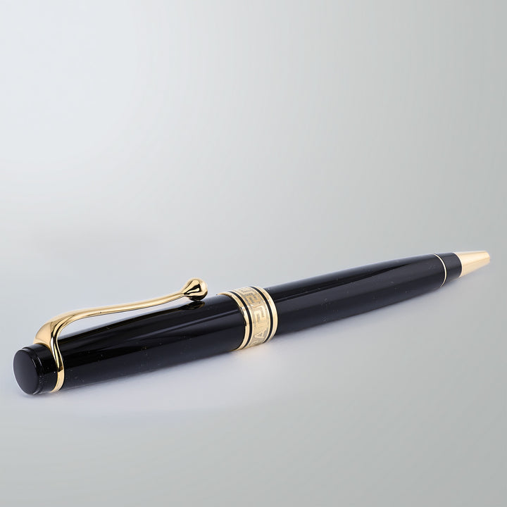 Aurora Optima Black With Gold Trim Ballpoint
