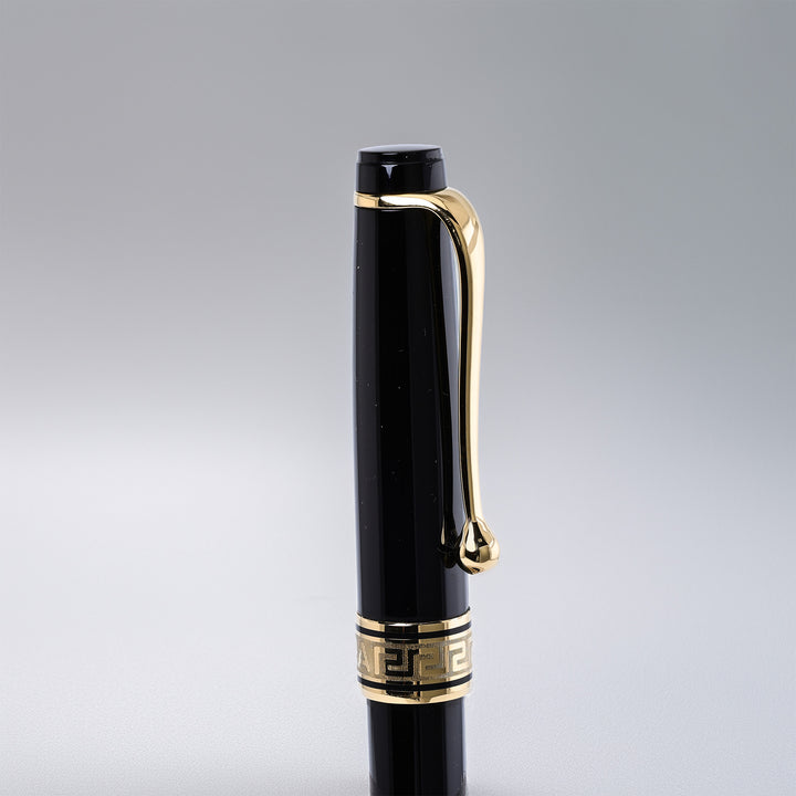 Aurora Optima Black With Gold Trim Ballpoint