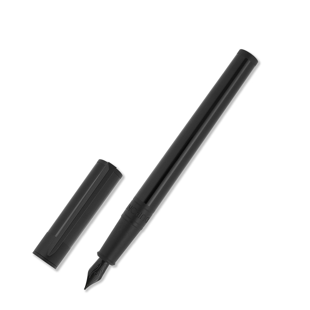 S.T. Dupont Initial Fountain Pen Black And Black Matte