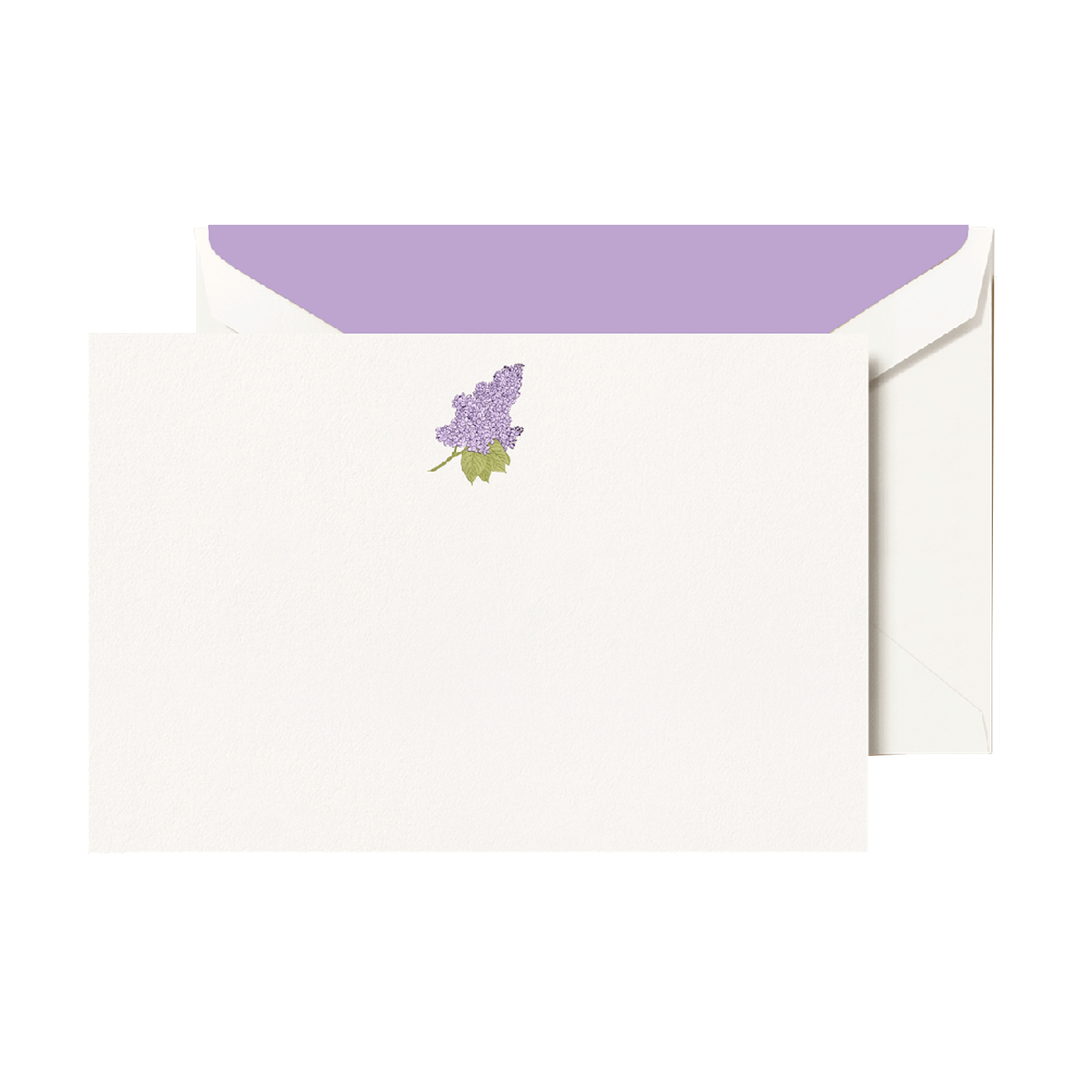 Crane 4.24" x 6.375" Cards &amp; Envelopes 10pk - Lilac