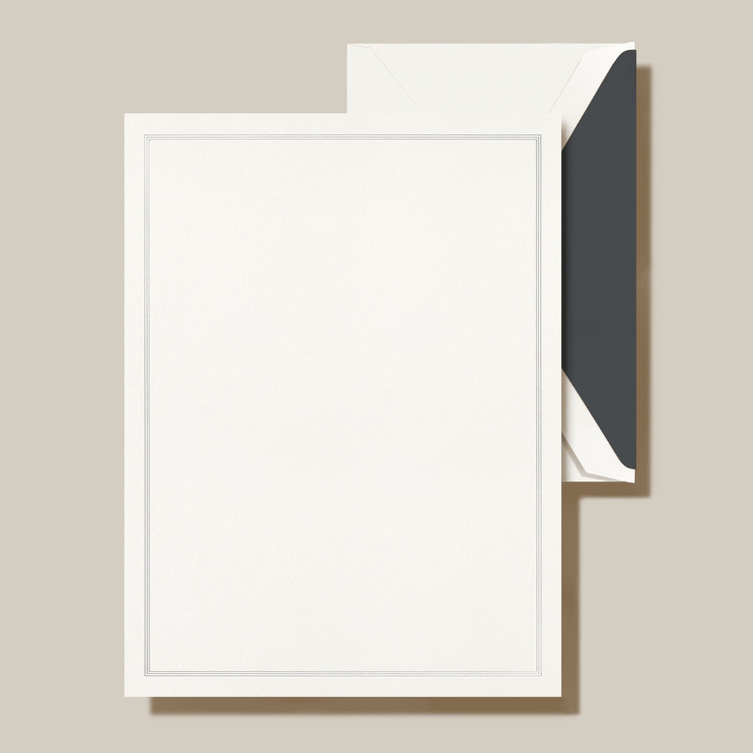Crane Charcoal Triple Hairline Frame Half Sheet (20pk.)