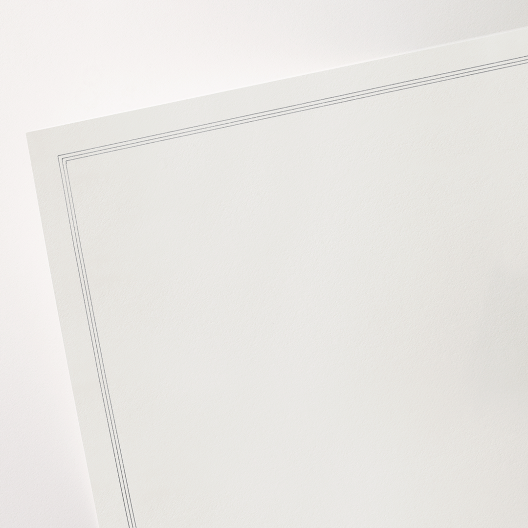 Crane Charcoal Triple Hairline Frame Half Sheet (20pk.)