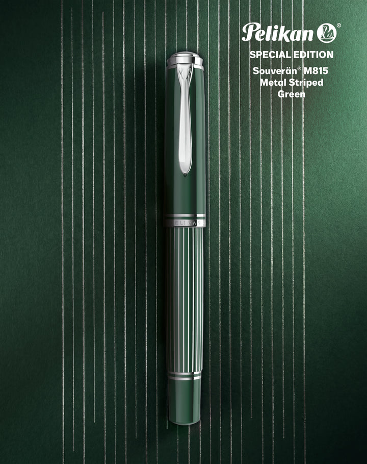 Pelikan Souverän M815 Metal Striped Green