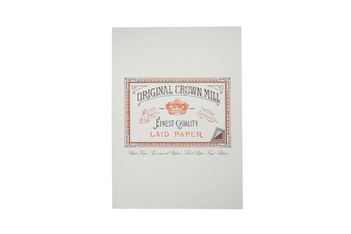 Classic Laid 50 Sheet Writing Pad-A4 | Original Crown Mill