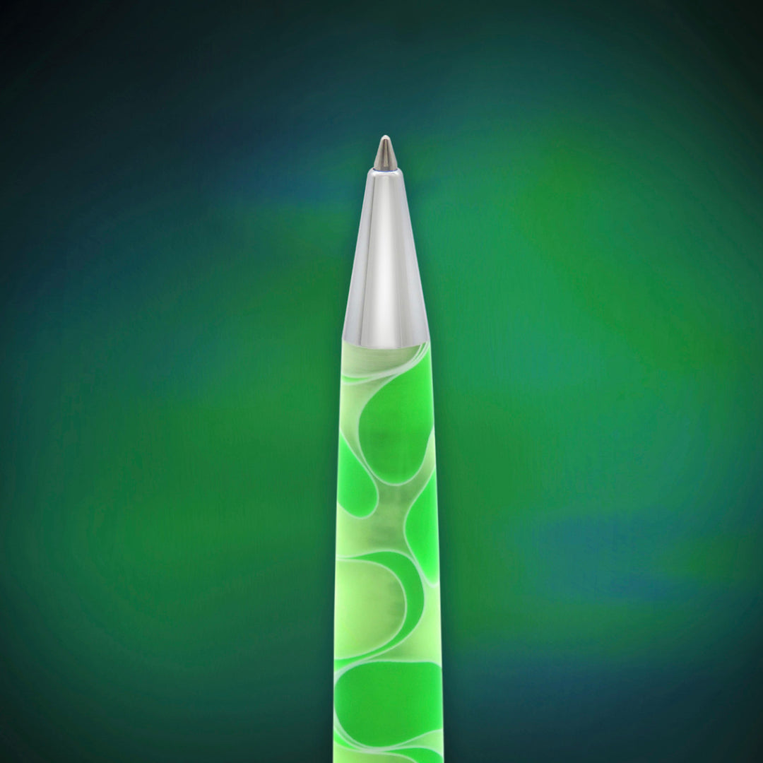 Retro 51 Cosmic Swirl Green &amp; White - Rollerball