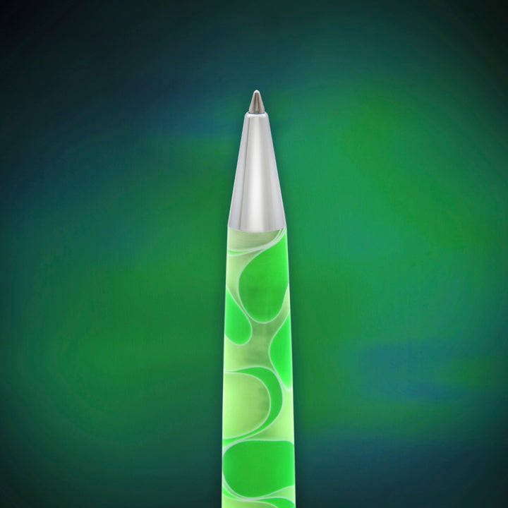 Retro 51 Cosmic Swirl Green &amp; White - Rollerball