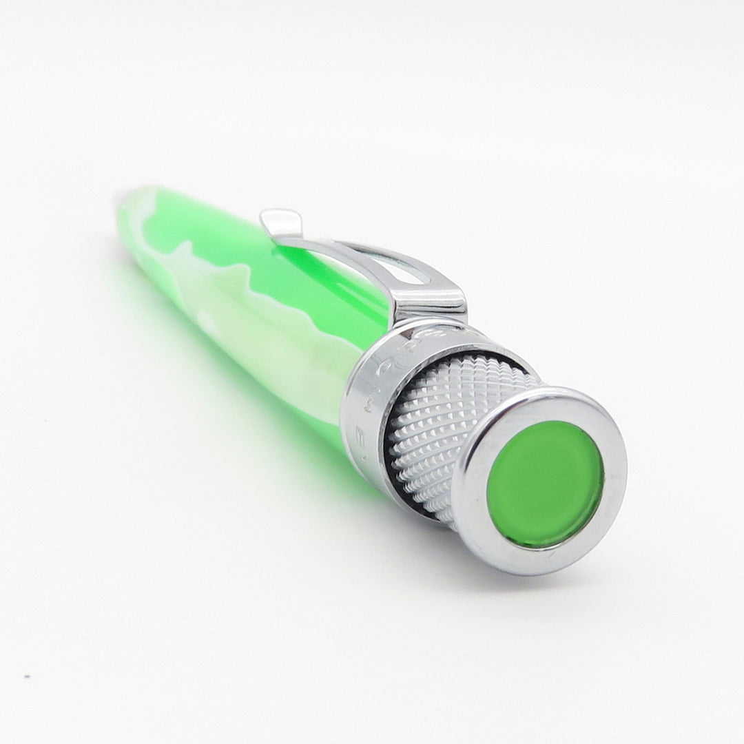 Retro 51 Cosmic Swirl Green &amp; White - Rollerball