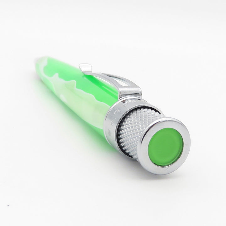 Retro 51 Cosmic Swirl Green &amp; White - Rollerball