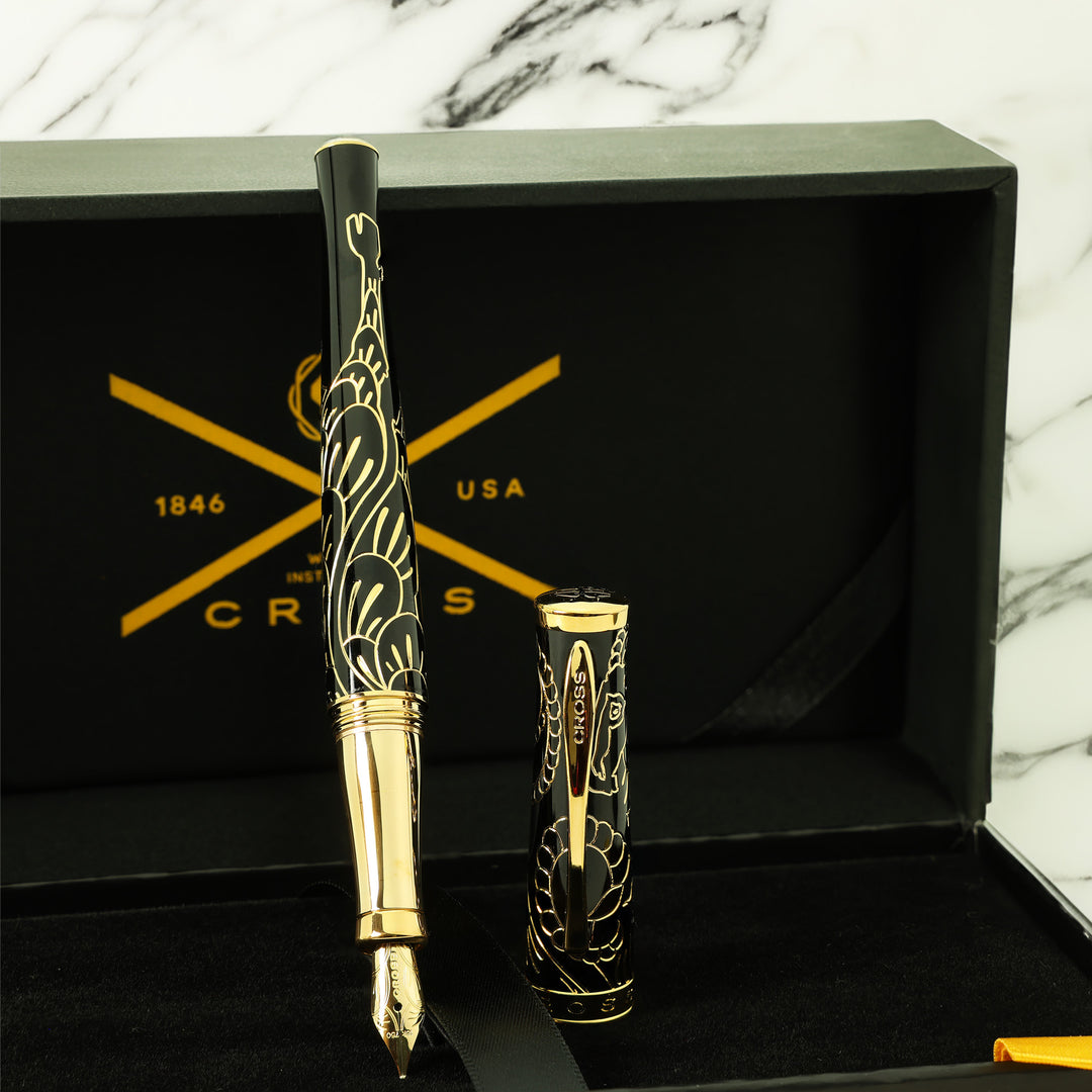 Cross Year of the Goat 2015 Fountain Pen - Black-Gold Edition