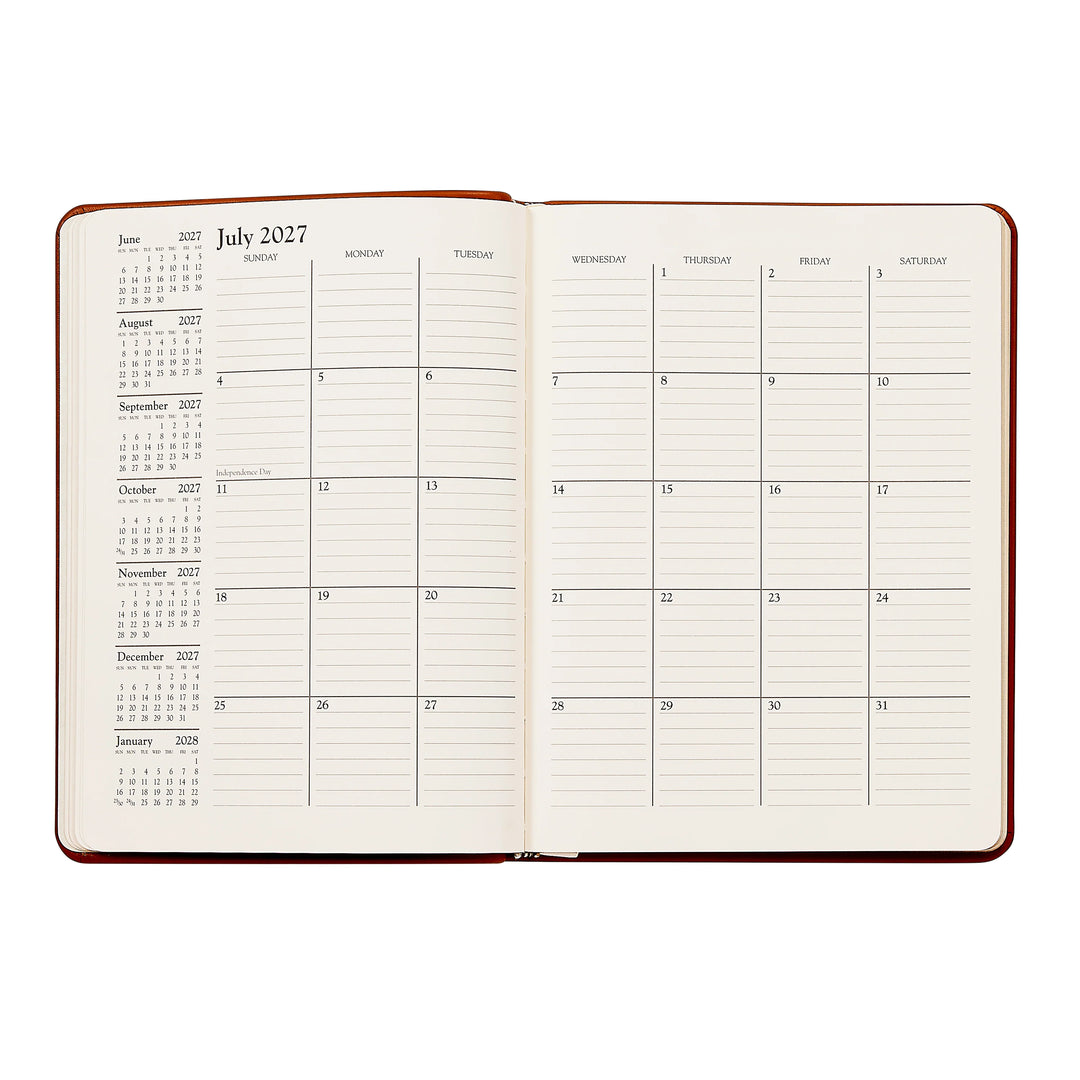 Graphic Image 2027 Planner - Embossed Croc Leather A5
