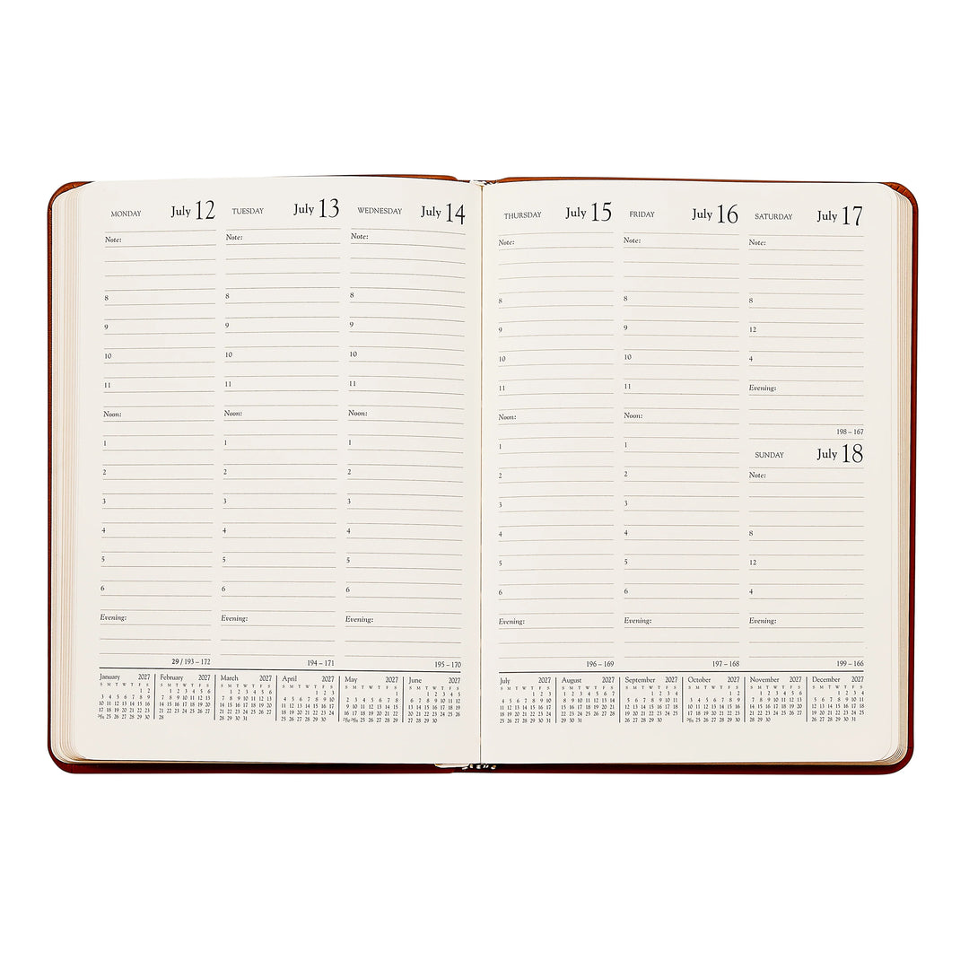 Graphic Image 2027 Planner - Goatskin Leather A5