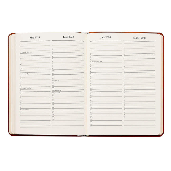 Graphic Image 2027 Planner - Embossed Croc Leather A5