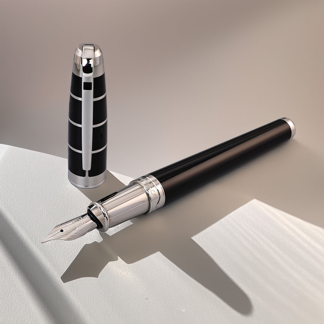S.T. Dupont Olympio XL Black with Squares