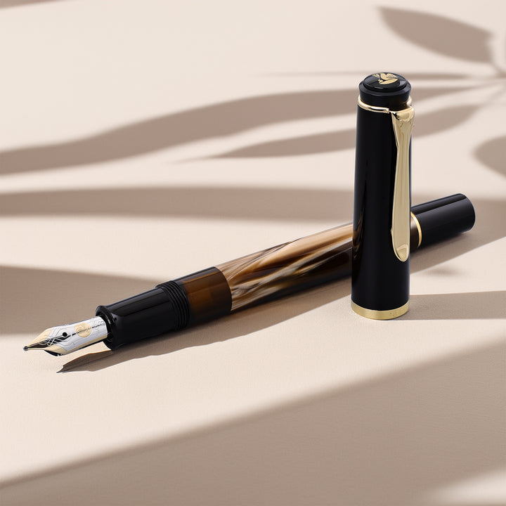 Pelikan Souverän M400 Brown Marble Foutain Pen