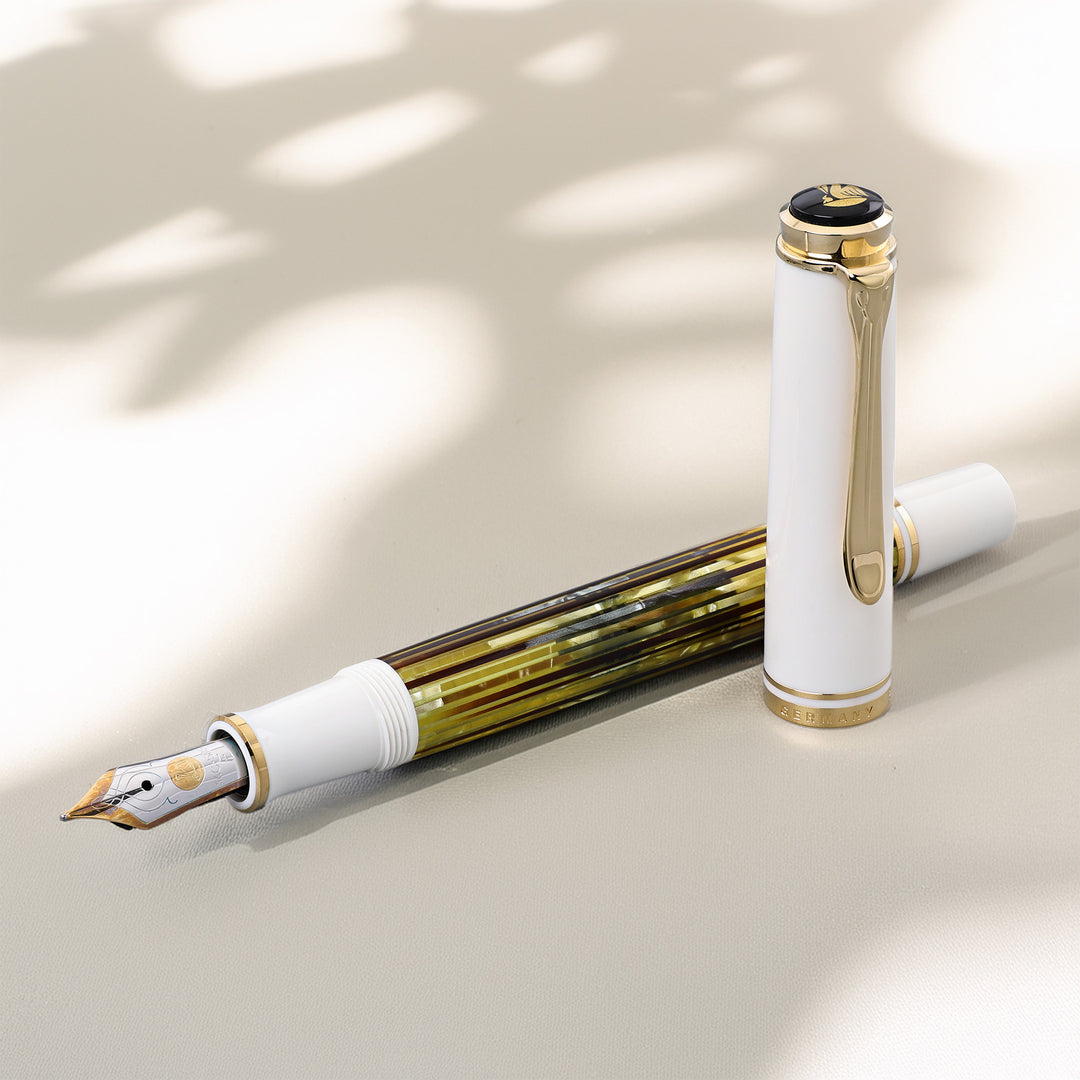 Pelikan Souverän M400 Tortoise And White Foutain Pen
