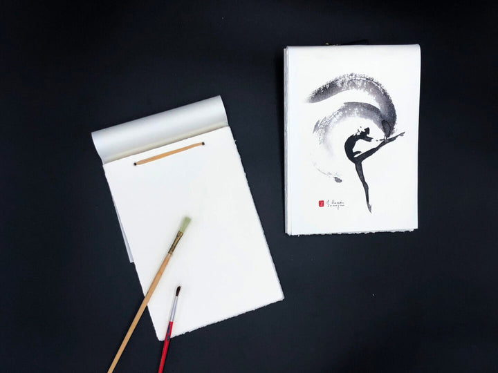 Amalfi Paper Sketchbooks / Notebooks Dancing Brush Line | Amatruda Italy