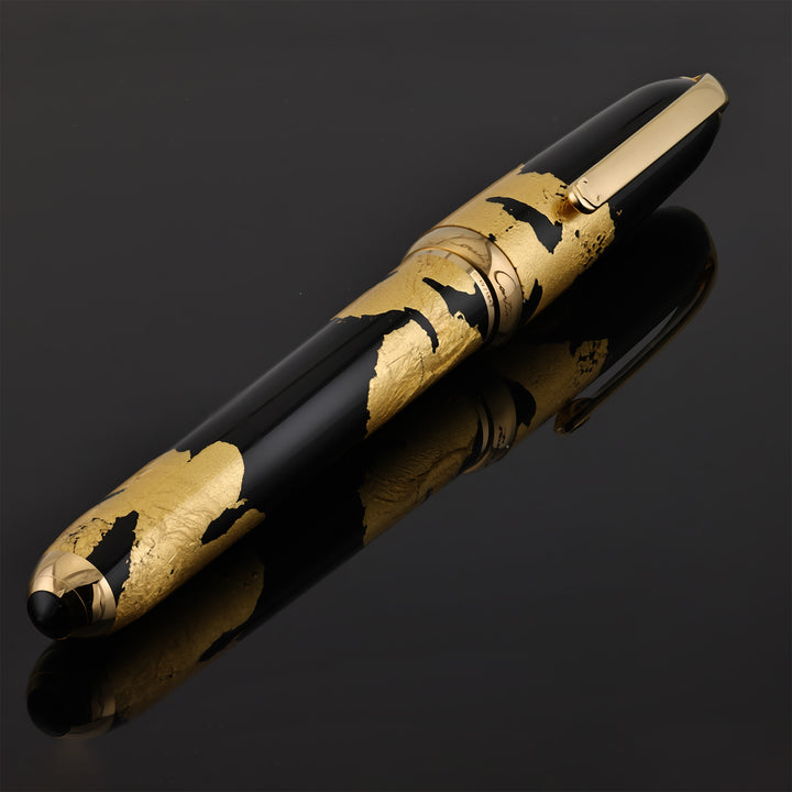 Cartier dandy Black Lacquer Gold Foils LE Fountain Pen