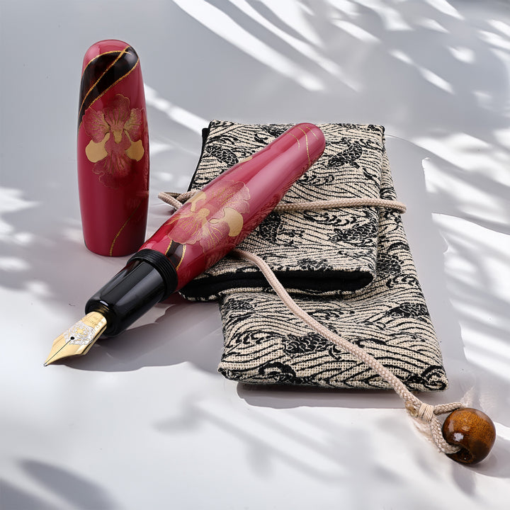 Danitrio Orchid Maki-E on Hyotan Limited Edition Fountain Pen