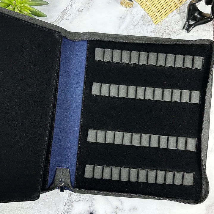 Girologio Denim Pen Zip Cases 12-24-48