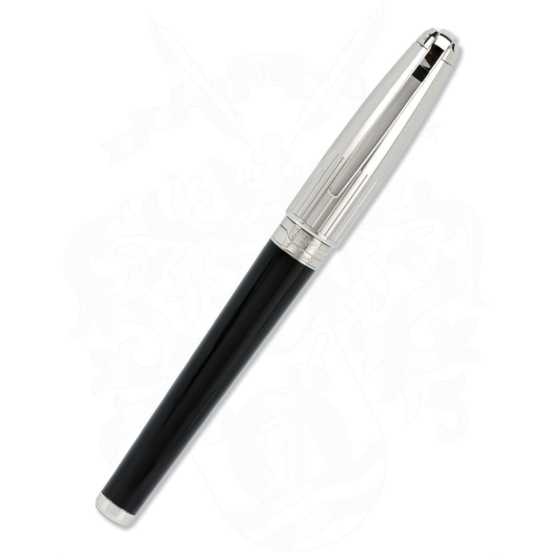 S.T. Dupont Olympio XL Black Lacquer &amp; Palladium Lines FP