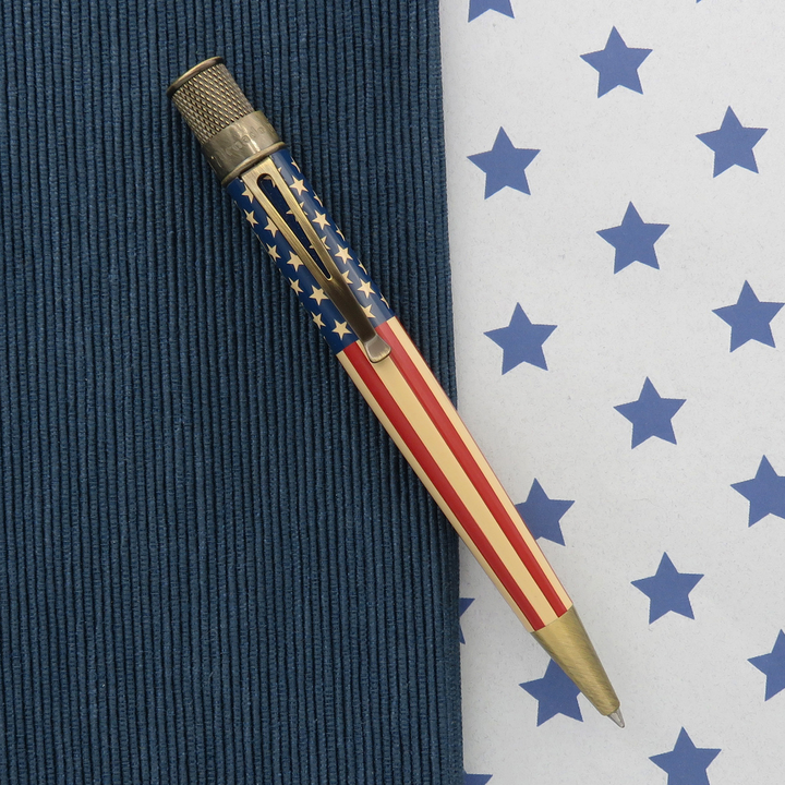 Retro 51 Tornado Vintage Metalsmith Tribute 250 Flag - Rollerball