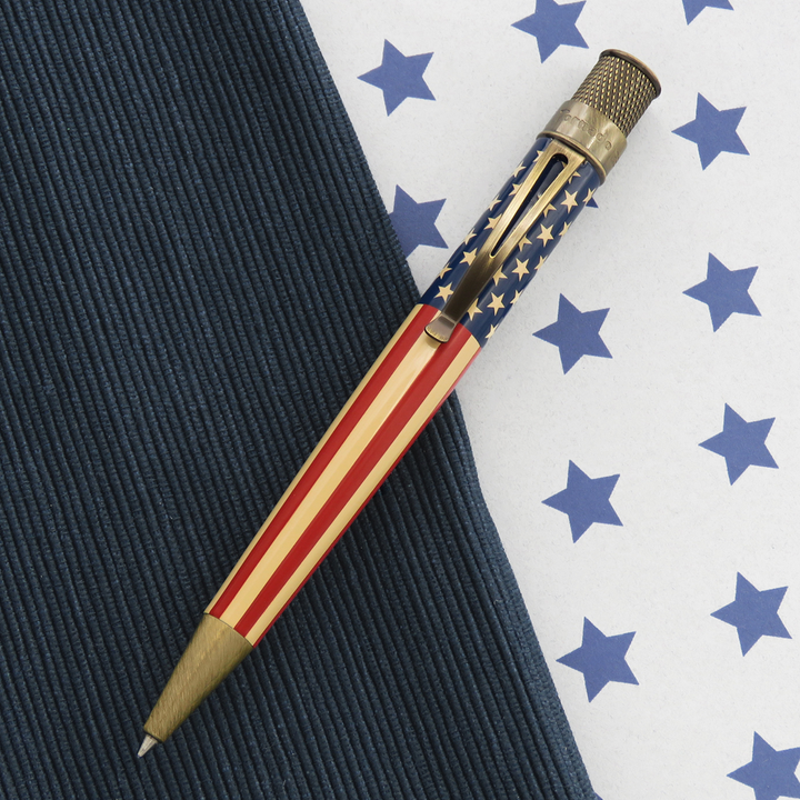 Retro 51 Tornado Vintage Metalsmith Tribute 250 Flag - Rollerball