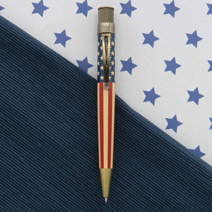 Retro 51 Tornado Vintage Metalsmith Tribute 250 Flag - Rollerball