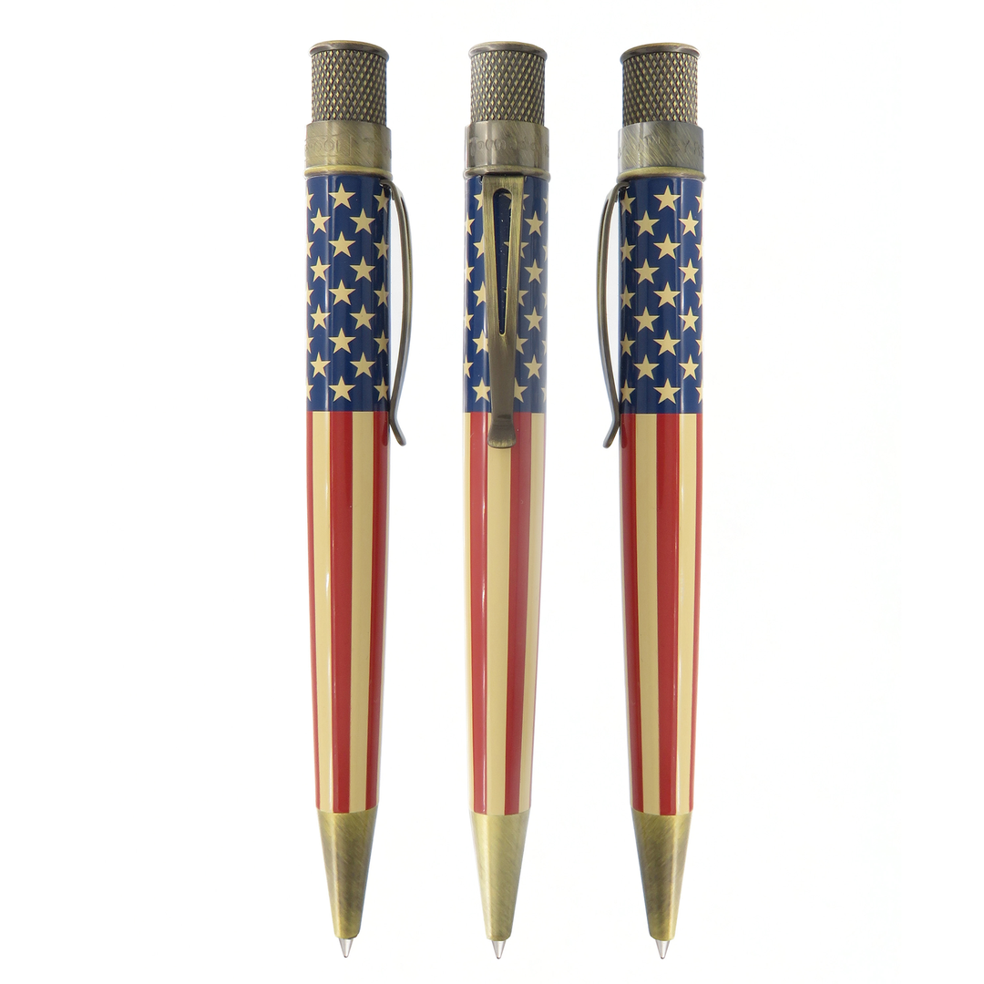 Retro 51 Tornado Vintage Metalsmith Tribute 250 Flag - Rollerball