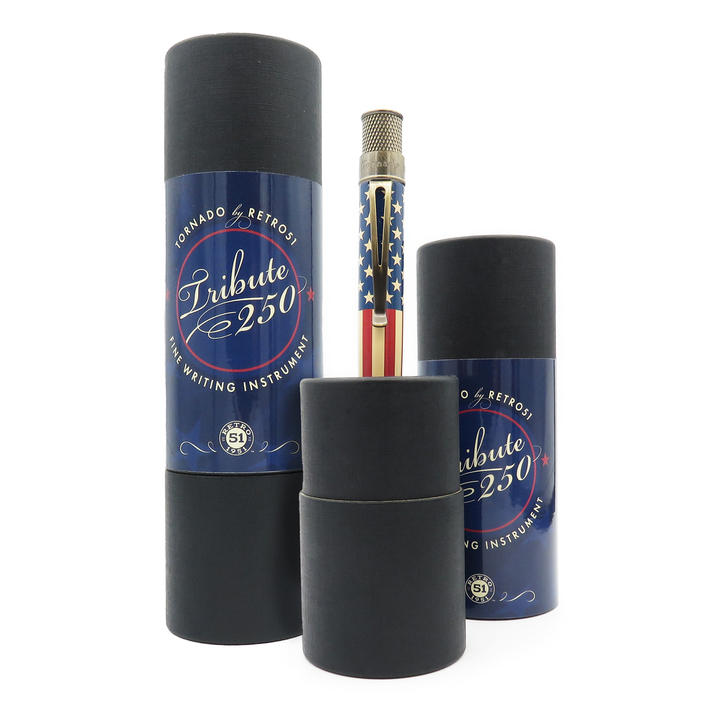 Retro 51 Tornado Vintage Metalsmith Tribute 250 Flag - Rollerball