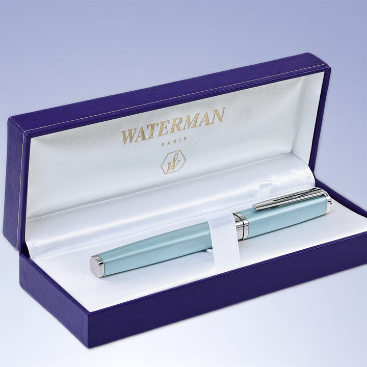 Waterman Exception Slim Celedon Blue Rollerball