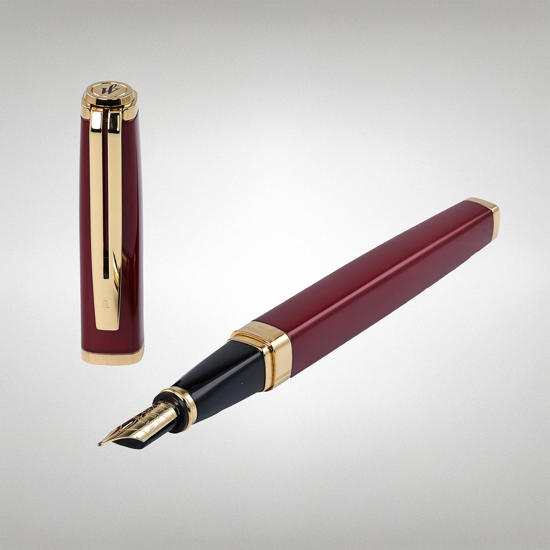 Waterman Exception Slim Red/Gold Fountain Pen