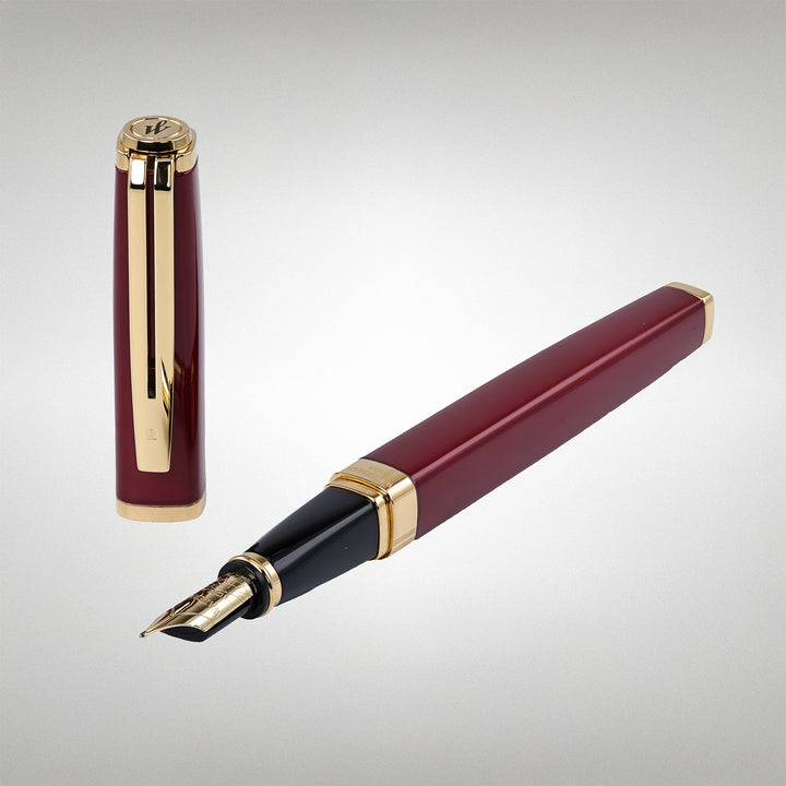 Waterman Exception Slim Red/Gold Fountain Pen