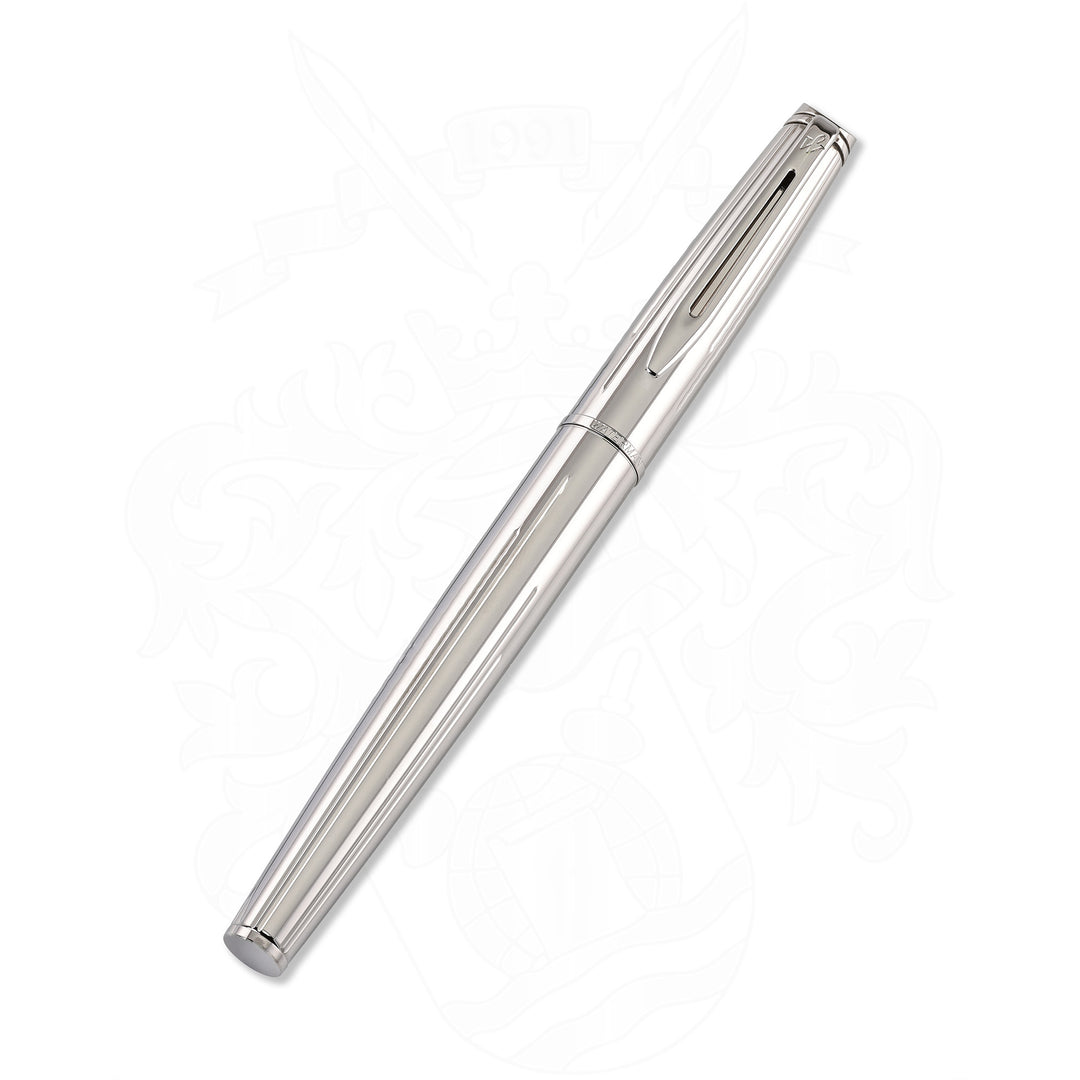 Waterman Expert Hemisphere Silver Metal Rollerball